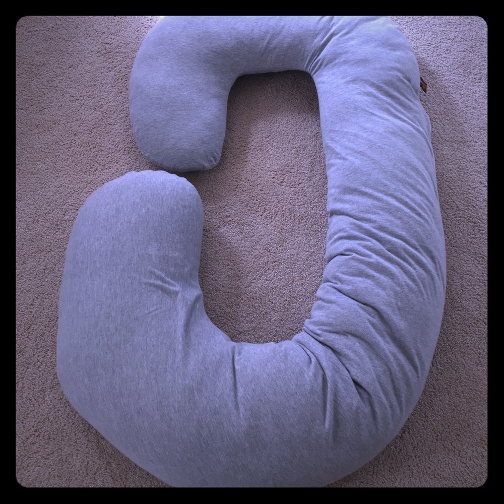 Leachco Pregnancy Pillow and Removable Cover(Gray)
